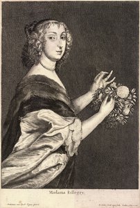 キリグルー夫人。状態2 作： Wenceslaus Hollar